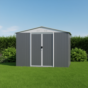 Caseta de Jardín Apex D0100HRS926 de 10FTx8FT, Acero Galvanizado Anticorrosión, Almacenamiento con Puerta con Cerradura - Product Image 2