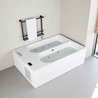 Baignoire de plongée froide en acrylique de 2m Baignoire de glace carrée pour thérapie de l'eau froide avec baignoire de refroidissement Baignoire de glace Baignoire isolée
