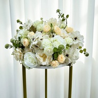 Arrangement de décoration de mariage, Boule de fleurs rose pour centre de table de mariage, Décoration de fond pour fêtes et maison, Fleurs en gros