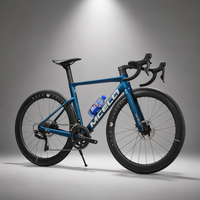 Vélo de route entièrement en carbone SPEEDKING, groupe électronique 105 Di2 R7170 24 vitesses, freins à disque hydrauliques, roues en carbone, vélo de course