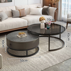 Italian Style Coffee <b>Table</b> Living Room Modern Minimalist <b>Small</b> Household Tea <b>Table</b> Net Ins Luxury <b>Round</b> Coffee - Product Image 2