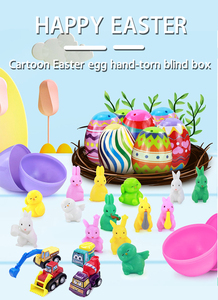 Walcold Factory Easter <strong>Cartoon</strong> <strong>Egg</strong> Twist <strong>Egg</strong> Hand Tear Blind Box Children's Party Toy Diy Open Plastic Imitation <strong>Egg</strong> - Product Image 2