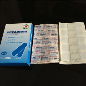 Pansements adhésifs détectables bleus 72x19mm, bandes de plâtre flexibles pour usage médical et alimentaire, certifiés CE - Product Image 2