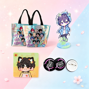 CCH Customized acrylic K-pop anime-style T-shirt and hat creative peripheral <b>gift</b> <b>set</b> - Product Image 2