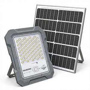 Reflector Solar LED de 60W con Control Remoto, Sensor de Movimiento, Aluminio, Batería de 6000mAh, IP65 Impermeable, Vidrio Templado, Certificación CE - Product Image 2