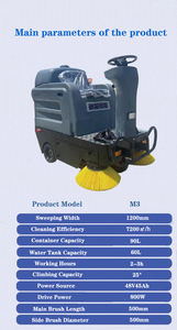 CleanHorse M3 petite balayeuse mécanique de stationnement de rue en béton à <span class=keywords><strong>balai</strong></span> à vendre - Product Image 6