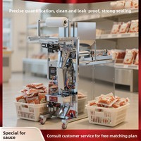 Machine de remplissage de sauce entièrement automatique personnalisée pour l'emballage de pâtes/liquides avec matériaux composites et emballage en sachet