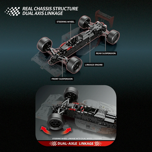 Coche de Carreras de Fórmula 1 <span class=keywords><strong>MP4</strong></span> Technic a Escala 1:8, Modelo de Bloques de Construcción, Coche Moderno, Locomotora, Carrocería Desmontable - Product Image 5