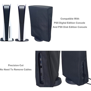 Housse anti-poussière pour PS5 Housse de protection anti-rayures Housse étanche pour Playstation <span class=keywords><strong>5</strong></span> Console Digital et Ultra HD Edition - Product Image 4