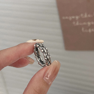 Yinruitai S925 Sterling <b>Silver</b> Horseshoe <b>Ring</b> Unisex Vintage Open Design Index Finger Jewelry Everyday Wear - Product Image 2