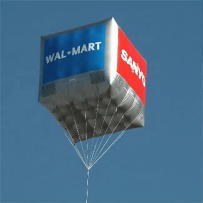 주문 로고 팽창식 입방체 풍선, K7021 광고를 위한 정연한 헬륨 풍선