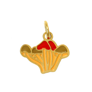 Mushroom Pendant Charms Mixed Shapes Enamel Jewelry Findings For DIY Necklace Accessories Women Stylish Commute - Product Image 4