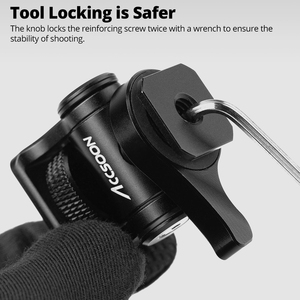 Accsoon Support de studio photo réglable pour Nikon pour Canon pour <span class=keywords><strong>Sony</strong></span> DSLR Camera Monitor Cold Shoe Adapter pour la prise de vue sur table - Product Image 4