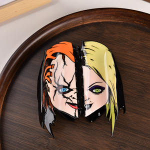 YJL Neues Modus einzigartiges Design Haarschlaufklammern für Damen Mädchen Horror-Thema Haarschlaufklammern anpassbare Acryl-Haarschlaufe - Product Image 3