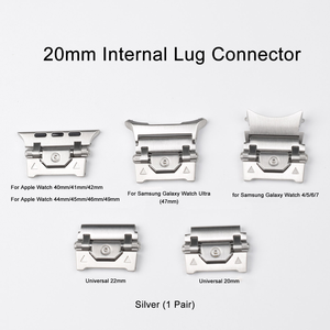 Conectores de Correa de Reloj Multifuncionales de Acero Inoxidable de 20 mm para Apple <span class=keywords><strong>Watch</strong></span> Serie 9 de 45 mm, Venta al Por Mayor - Product Image 4