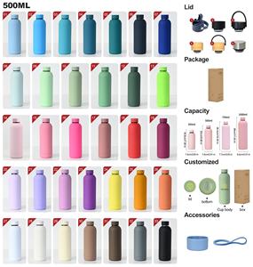 Botella de Agua Térmica Personalizada de Acero Inoxidable con Aislamiento al Vacío de Doble Pared y Tacto Suave, Vaso de 500ml y 750ml - Product Image 2