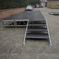 Etapa de altura ajustable de 0,6-1m para ferias comerciales Etapas de instalación rápida