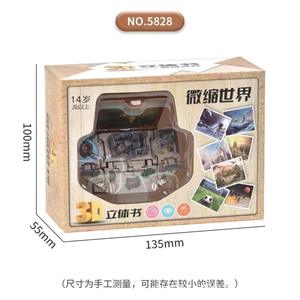 3D Mini monde de dinosaure pour enfants Popping pliable <span class=keywords><strong>livre</strong></span> d'apprentissage <span class=keywords><strong>Pop</strong></span> <span class=keywords><strong>up</strong></span> jouets porte-clés animal pour les enfants - Product Image 4