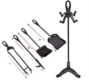 Zhongpin decorazione interna <span class=keywords><strong>per</strong></span> la casa alla rinfusa in ottone betulla accessori <span class=keywords><strong>per</strong></span> caminetto ATV Log Skid archide e supporto in ferro nero porta tronchi - Product Image 3