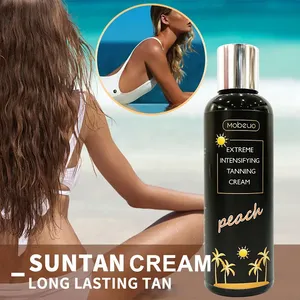 Aixin Private Label 200ML Crème bronzante Deep Skin Tone <span class=keywords><strong>Bronzer</strong></span> Sunbed Accelerator Gel Self Tan Products Xtreme Tanning Lotion - Product Image 4