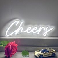 Cheers Neon burcu sevgililer günü yıldönümü parti için LED duvar işık ev yatak odası balkon Bar Pub akrilik dekorasyon