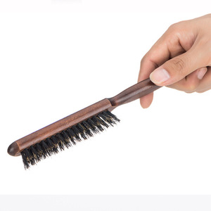 Peigne à barbe et moustache à trois rangées de poils, avec queue pointue, outil de coiffage volumisant pour hommes, pour l'entretien des cheveux - Product Image 3