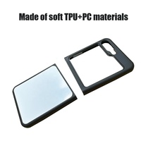 Coques de téléphone vierges pour sublimation, coque de téléphone 2D à presser à chaud avec feuille sublimée pour Samsung Z Flip 3 8, TPU PC de bonne qualité