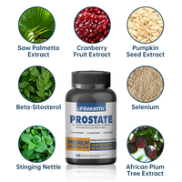 Complément alimentaire LIFEWORTH à base de palmier nain et de bêta-sitostérol pour hommes, complément pour la santé de la prostate