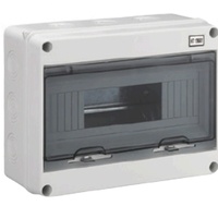 KANGGE Scatola di Distribuzione Impermeabile IP65 HT-8Way per Esterni, Montaggio a Pannello, in Plastica ABS per Strumenti Elettronici