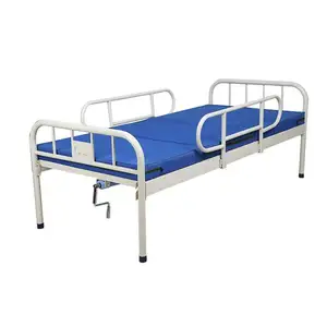 Venta directa de fábrica económico médico paciente clínica Manual 1 manivela cama de Hospital sin rueda