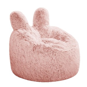 Sillón Puff de Piel Sintética Rosa con Orejas de Conejo, Sofá Infantil, Asiento Suave para Dormitorio, Rincón de Lectura, Muebles Infantiles - Product Image 5