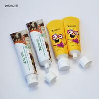 Échantillon gratuit Nouveau design 30ml 50ml Vente en gros Tube de dentifrice en aluminium vide à presser emballage en plastique