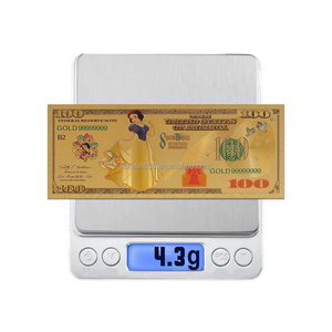 9 Design Cartoon Plastic Gold Foil Plated Banknotes Anime Princess and Dwarf <strong>Card</strong> for Gift - Product Image 6