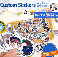 Pegatinas troqueladas personalizadas |   Pegatinas Personalizadas de Anime y Personajes de Dibujos Animados con Logotipo de Empresa |   Etiquetas Adhesivas Impermeables
