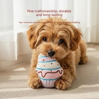 Jouet à mâcher couineur en peluche en forme de crème glacée pour chiens - Vente en gros usine/OEM - Entraînement interactif - Design exquis - Fabricant direct