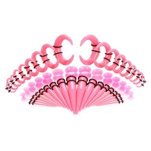 Neues 50 teil/satz <span class=keywords><strong>14</strong></span>-00G Buntes Acryl-Ohrmessgerät-Expander-Set verjüngt Stecker und Silikon tunnel Body Piercing <span class=keywords><strong>Ear</strong></span> Stretching Kit - Product Image 4