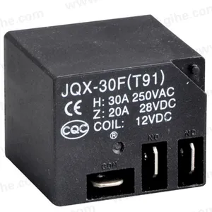 Penjualan terlaris relay pelat sirkuit 30A 12/24V DIP 5Pin JQX-30F(T91)-12/24VDC untuk grosir