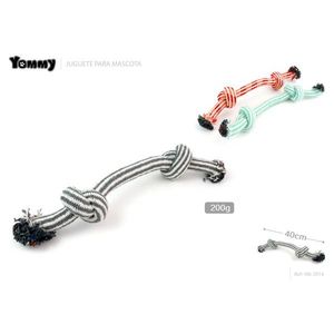 Giocattolo per Cani Yommy in Corda, 40cm 200g, Giocattolo da Masticare per Animali Domestici - Product Image 1