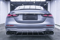 Diffuseur arrière en fibre de carbone de haute qualité style AE, séparateur de pare-chocs arrière pour Mercedes Benz W213 E63S AMG 2019+