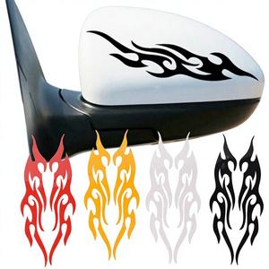 Autocollants de voiture en PVC à lettres modifiées pour pare-chocs, capot, rétroviseur, couvre-phare, autocollants de recouvrement pour rayures, décalcomanies de moto - Product Image 3
