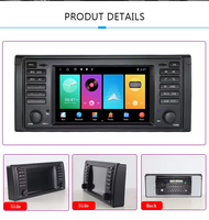 Android13 pour BMW E39 M5 Série 5 1997-2003 Lecteur multimédia de voiture Radio CarPlay AUTO SWC Navigation GPS Radio stéréo Bluetooth
