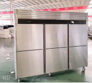 Réfrigérateur-congélateur commercial RUITAI à 6 portes en acier inoxydable 201 pour cuisine de restaurant, contrôle numérique de la température réglable - Product Image 4