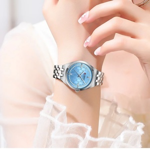 CURREN 9096 Women Watch Top Brand Luxury Casual Lady Girl Wristwatch Elegant Stainless Steel Bracelet Waterproof Female <b>Clock</b> - Product Image 4
