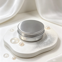 Boîtes en aluminium de 2 oz avec couvercle à vis, boîtes métalliques argentées vides, petits contenants de voyage, échantillons de désodorisants, emballages pour bougies parfumées