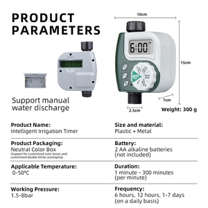 Irrigation <b>Timer</b> Automatic Watering Controller Garden Drip System Device - Product Image 3
