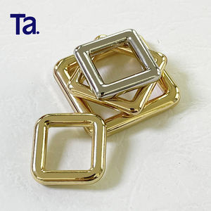 Boucle carrée en alliage de zinc TANAI de haute qualité <span class=keywords><strong>pour</strong></span> collier de <span class=keywords><strong>chien</strong></span>, accessoires de marque, anneau de réglage en métal doré <span class=keywords><strong>pour</strong></span> bagages - Product Image 5