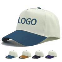 Casquette de baseball 5 panneaux en coton, ajustable, unisexe, style décontracté, broderie hip-hop, pour toutes les saisons