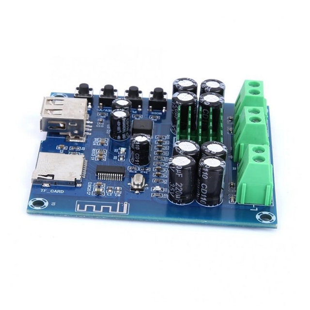XH-M422 Power Amplifier Board TF Card Plays TPA3116D2 Amplifier Board Dual 50W