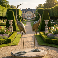 Élégante Pie-vert en bronze sur piédestal orné - Décoration aviaire classique de luxe pour grands intérieurs, sculpture en bronze
