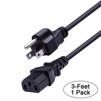 Câble d'alimentation japonais IEC C17 à 3 broches homologué PSE, 16A, pour instrumentation, ordinateurs et appareils électroménagers, 1m, directement de l'usine